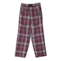 Ted Baker Sleep Pant Men's Small Woven Cotton Drawstring Pockets Red Plaid