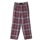Ted Baker Sleep Pant Men's Small Woven Cotton Drawstring Pockets Red Plaid