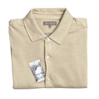 Daniel Cremieux Polo Shirt Signature Collection Men's XXL Long Sleeve Beige
