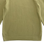 Boss H-Imberto Sweater Men's Long Sleeve Crew Neck Basket-Weave Medium Green