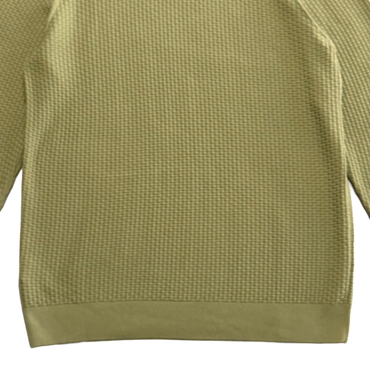 Boss H-Imberto Sweater Men's Long Sleeve Crew Neck Basket-Weave Medium Green