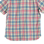 Daniel Cremieux 38 Men's Large Short Sleeve Button-Up Shirt Pink & Blue