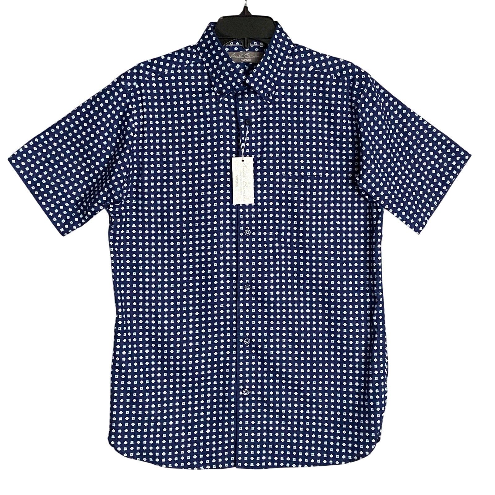 Daniel Cremieux Shirt Signature Collection Men's Small Supima Cotton Blue