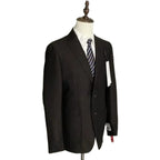 Calvin Klein Men's 42 Long Sport Coat Slim Fit Brown Herringbone Wool