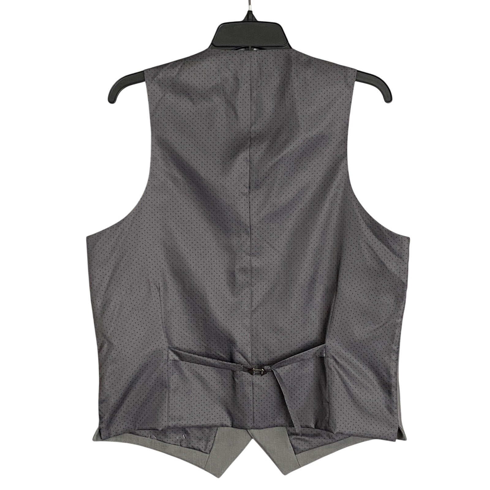 Alfani Tuxedo Vest Men's Small Slim Fit Stretch Fabric Grey & Black