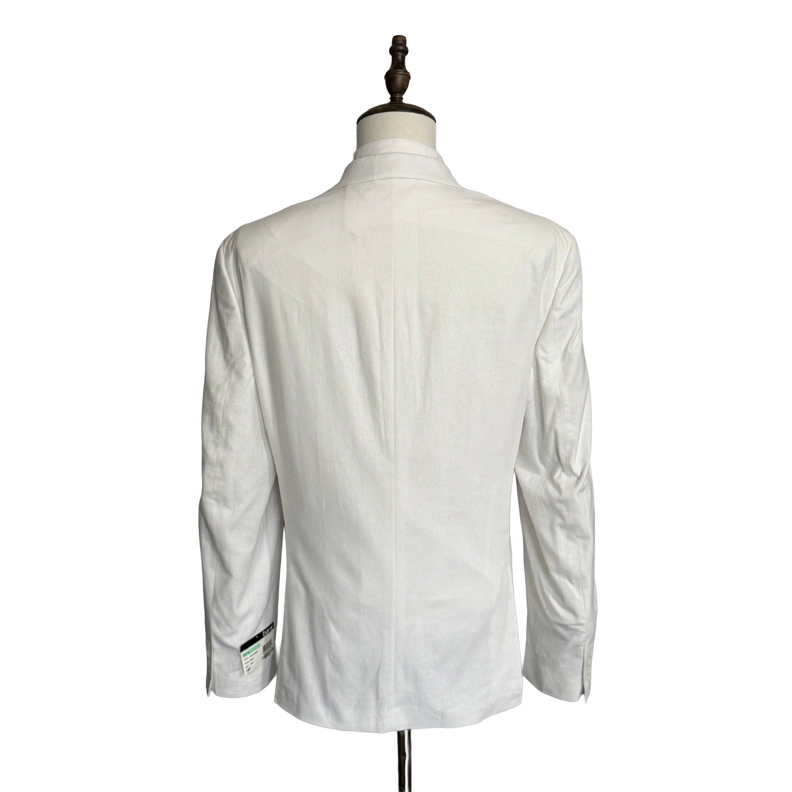 Bar III Suit Jacket Men's 46 Long Slim Fit Linen Cotton Blend White