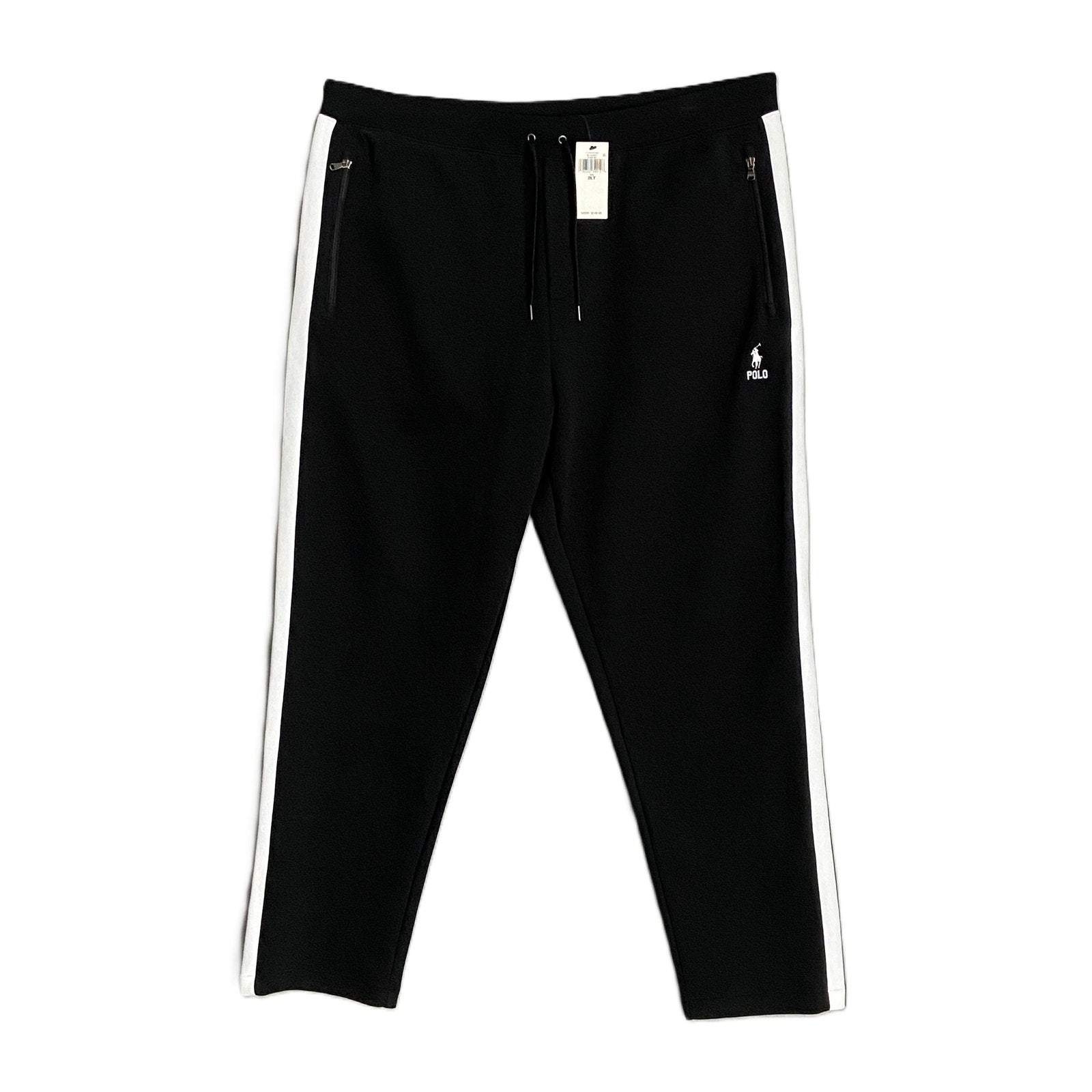 Polo Ralph Lauren Men's 2LT Big & Tall Double-Knit Mesh Jogger Pant Black