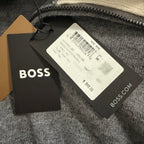 Boss H-Hemario Quarter Zip Sweater Men's 4XT Big & Tall Wool Cashmere Gray