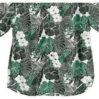 Tommy Bahama "The Coconut Point" Men's Large Shirt Floral Viridian Pine