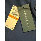 Perry Ellis Suit Vest Men's Small Classic Fit V-Neck Stretch Lined Blue
