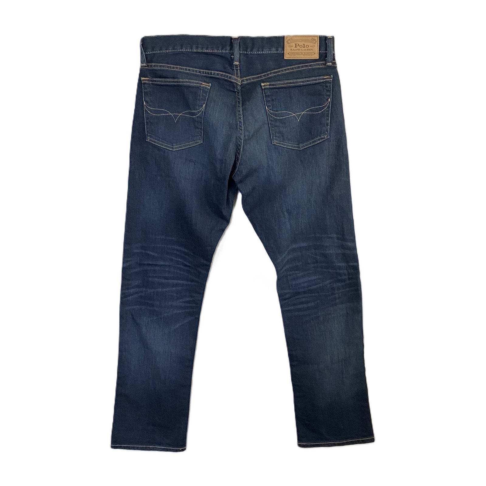 Polo Ralph Lauren Jeans Men's 32"x30" Varick Slim Straight Denim Jeans Blue