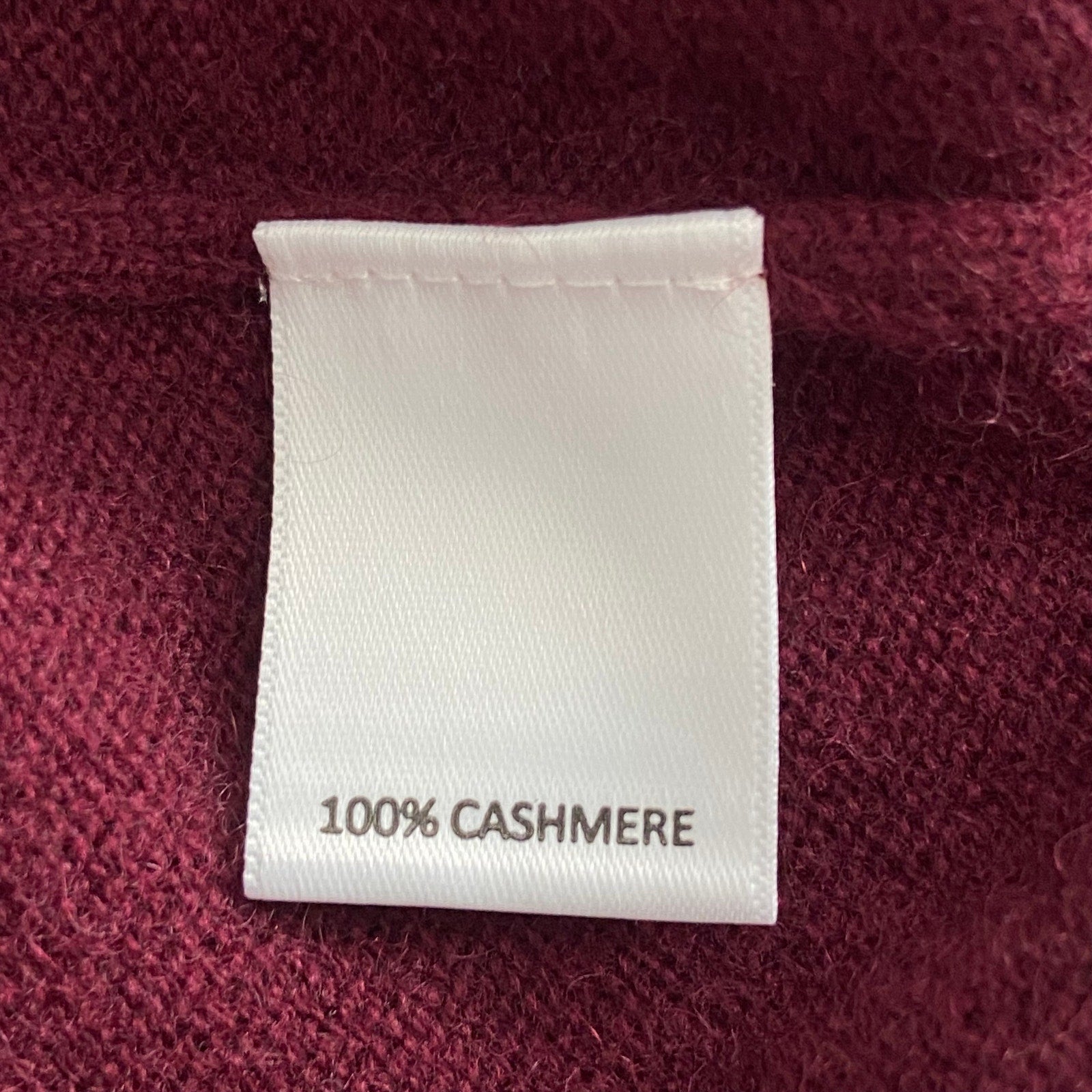 Daniel Cremieux V-Neck Sweater Men's Large Luxury Cashmere Burgundy