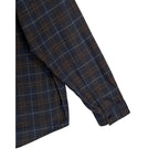 AG Los Angeles Wayne Long Sleeve Work Shirt Men's XXL Relaxed Fit Navy Plaid