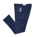Hart Schaffner Marx Traveler Men's 44 Long Dress Pant New York Fit Wool Blue