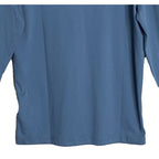 Michael Kors Men's Small Polo Shirt Hoodie Pima Cotton Stretch Ocean Blue