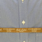 Roundtree & Yorke Shirt Men's 14.5 32 Slim Fit Cotton Pinpoint Blue Check