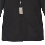 Michael Kors Hanover Overcoat Men's 38 Regular Slim Fit Wool Blend Black