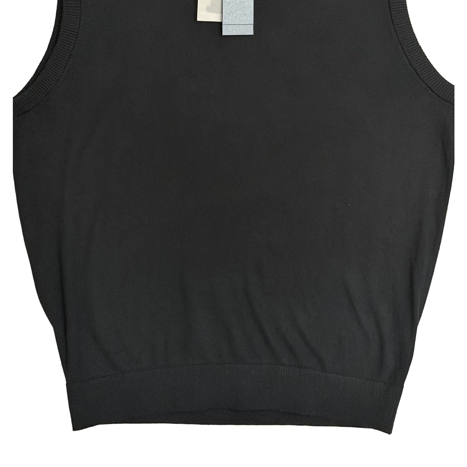 Daniel Cremieux Sweater Vest Men's Large Supima Cotton Cashmere Black