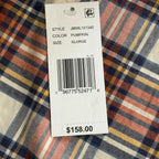 Johnnie-O Knick Performance Men's XL Flannel Button-Down Shirt Pumpkin