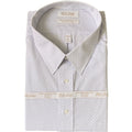 Roundtree & Yorke Shirt Big & Tall Men's 17 36/37 White Geo Dress Shirt