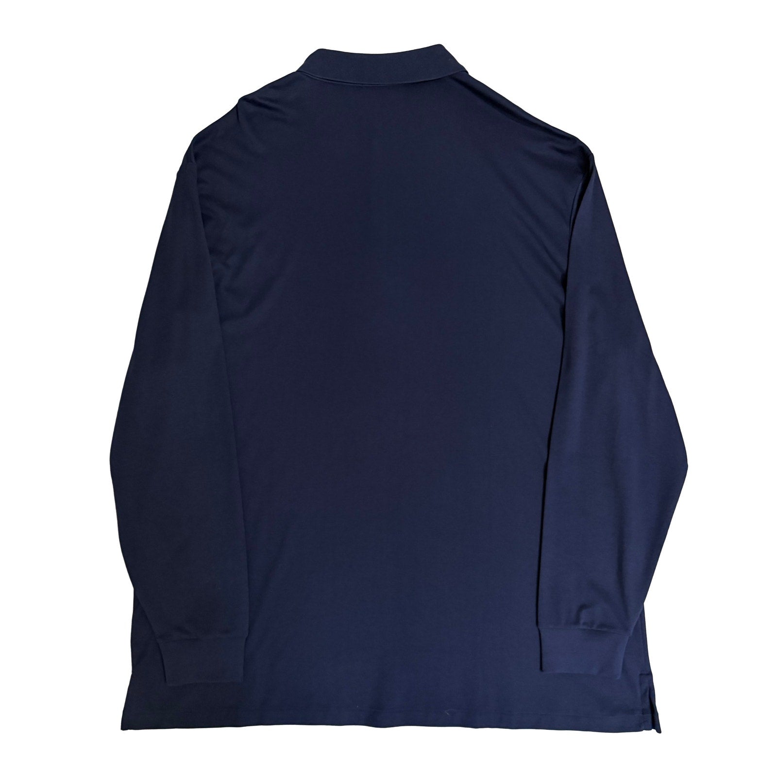 Polo Ralph Lauren Shirt Men's 3XLT Long Sleeve Cotton Polo Navy Blue