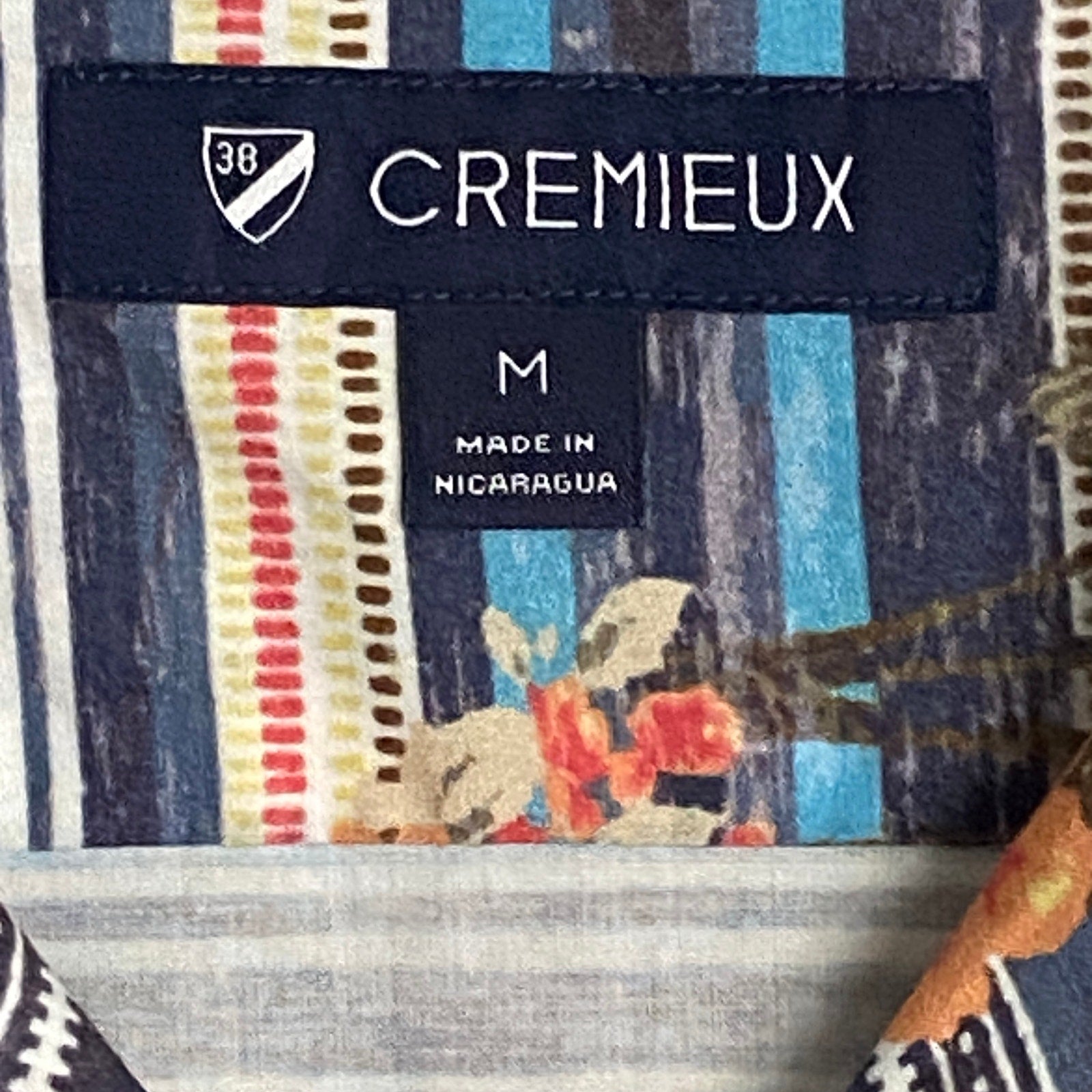 Daniel Cremieux Shirt Men's Medium Martinique Collection Camp Shirt