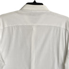 Michael Kors Dress Shirt Men's XL Slim Fit Long Sleeve Stretch White Knit