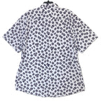 Boss Shirt Men's 4XL Big & Tall Short Sleeve Slim Fit Shirt Blue Floral