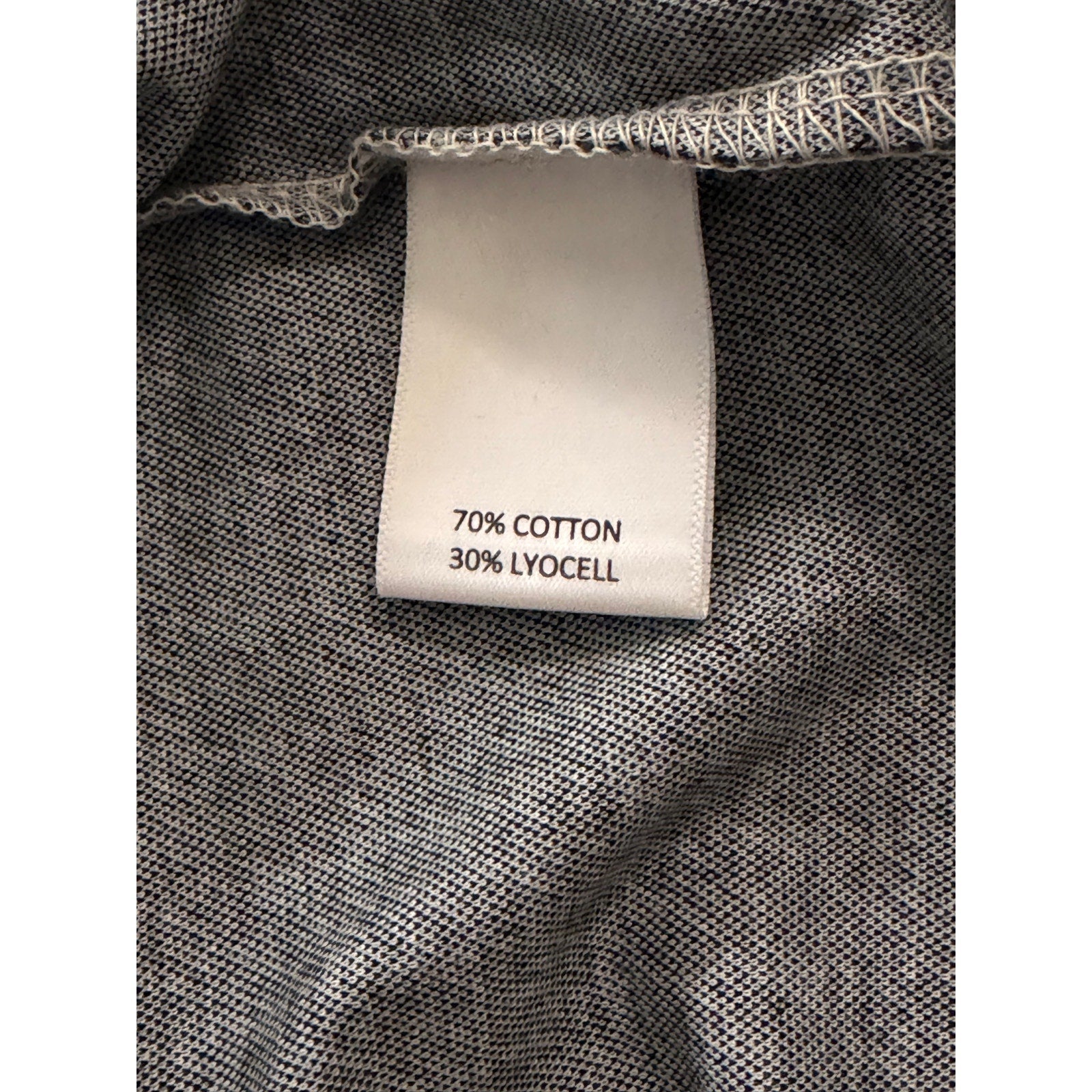 Murano Polo Shirt Men's 3XT Big & Tall Short Sleeve Blue Black Houndstooth