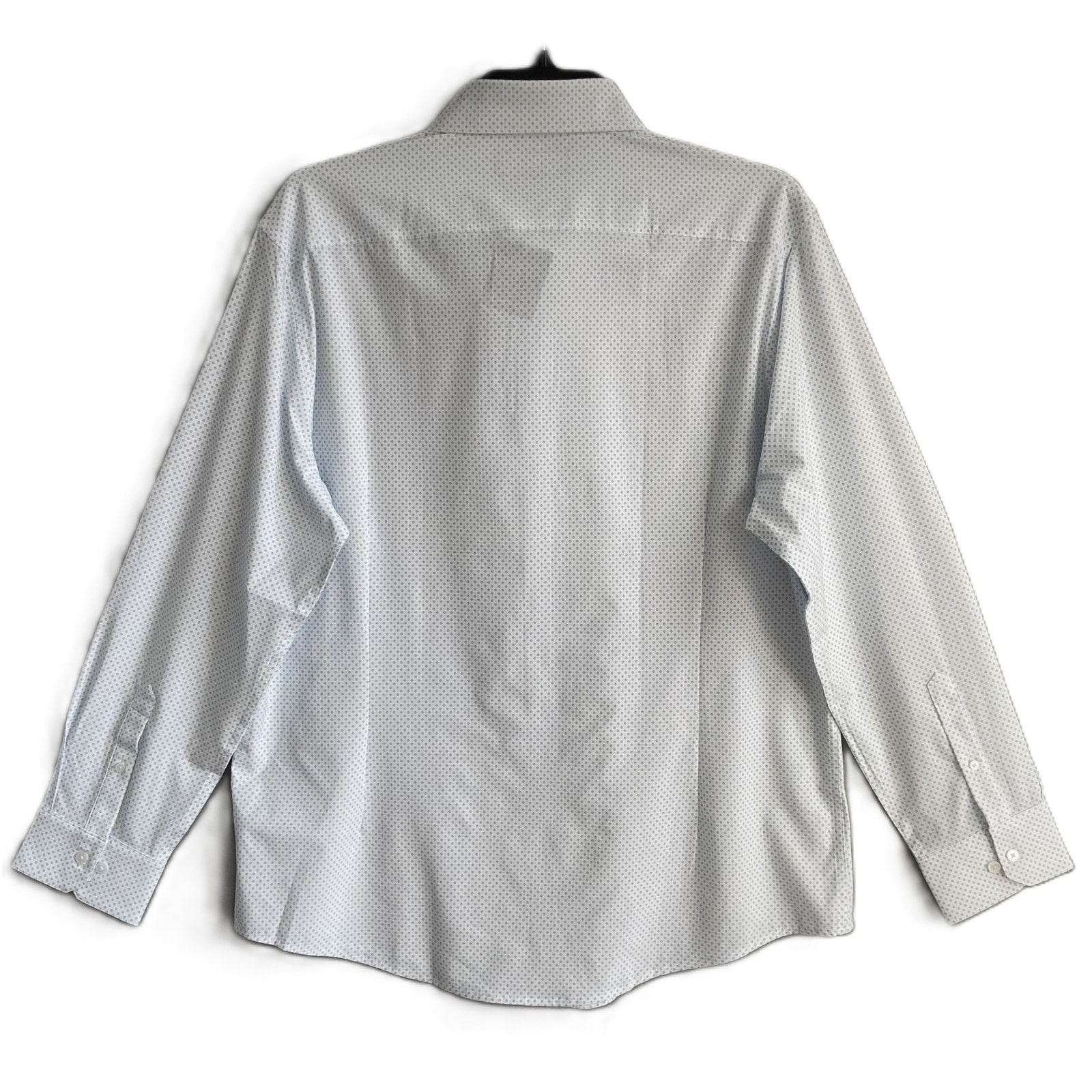 Mizzen+Main Shirt Men's XXL Leeward Trim Fit Long Slv White Double Diamond