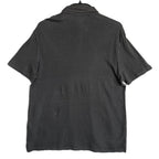 Faherty Polo Shirt Men's XL Reserve Short Sleeve Linen Washed Black