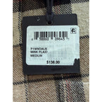 The Normal Brand Shirt Men's Medium Long Sleeve Soft Flannel Mink Plaid