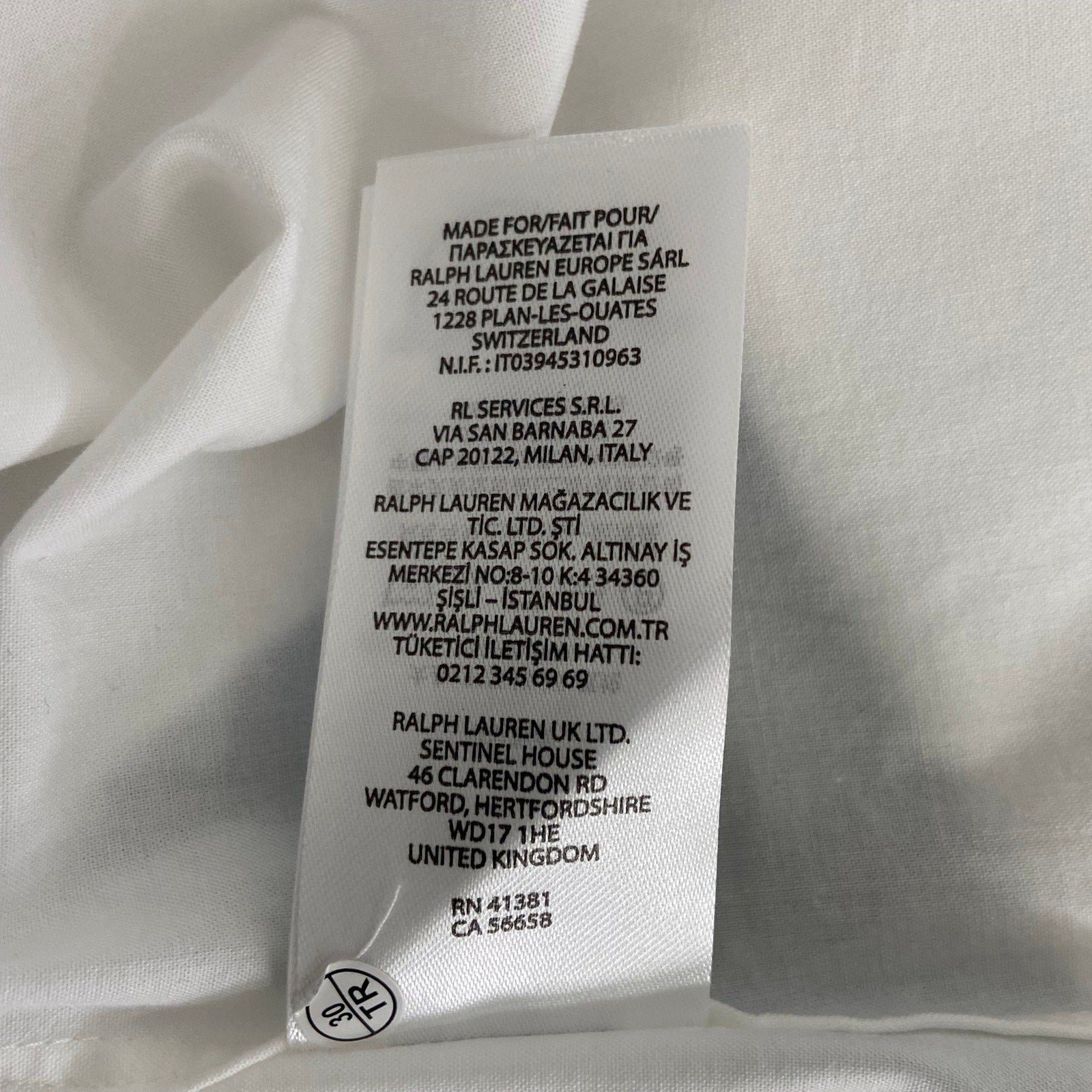 Polo Ralph Lauren Shirt Men's XL White Dress Shirt Long Sleeve Stretch