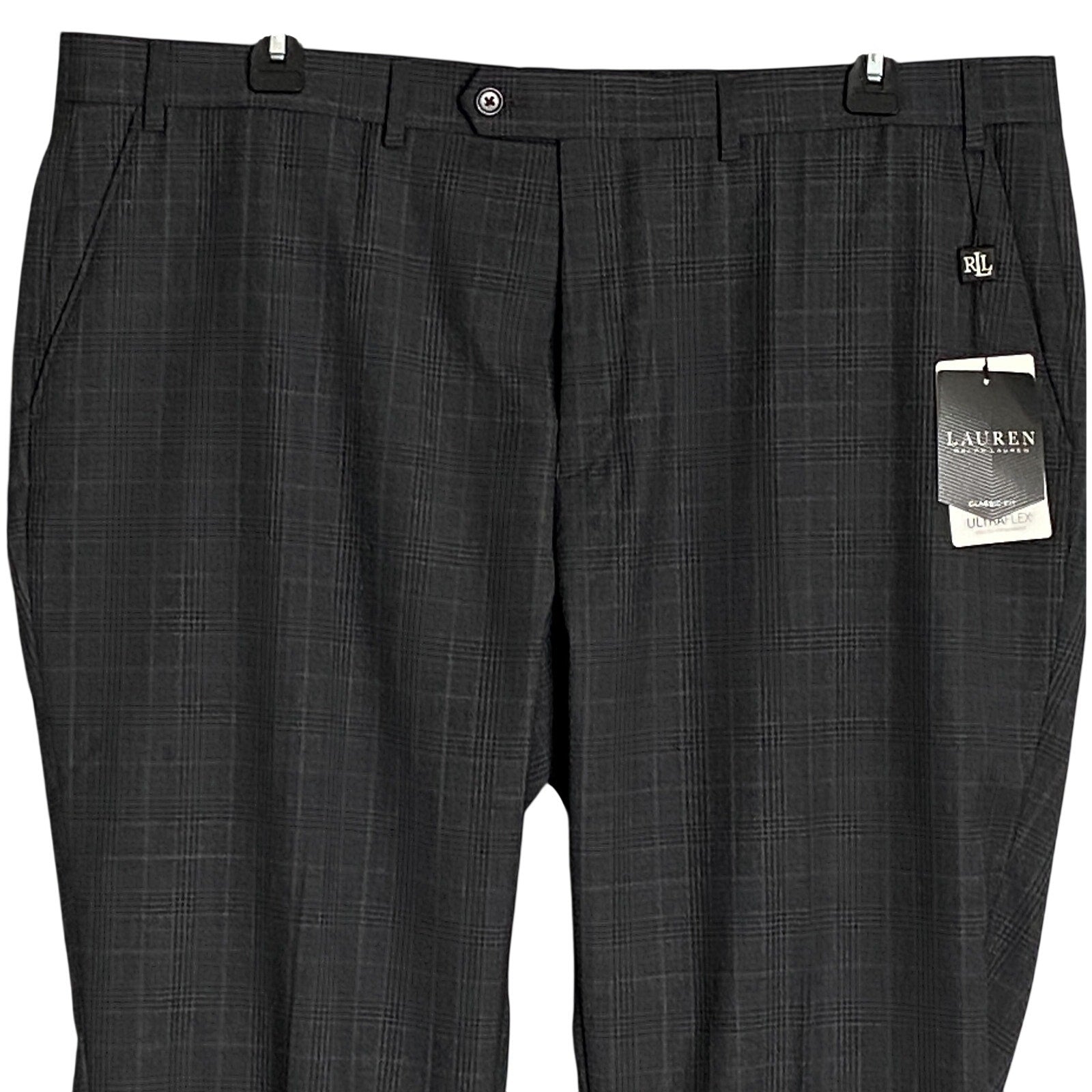 Lauren Ralph Lauren Suit Pants Men's 42"x30" Ultraflex Classic Fit Charcoal