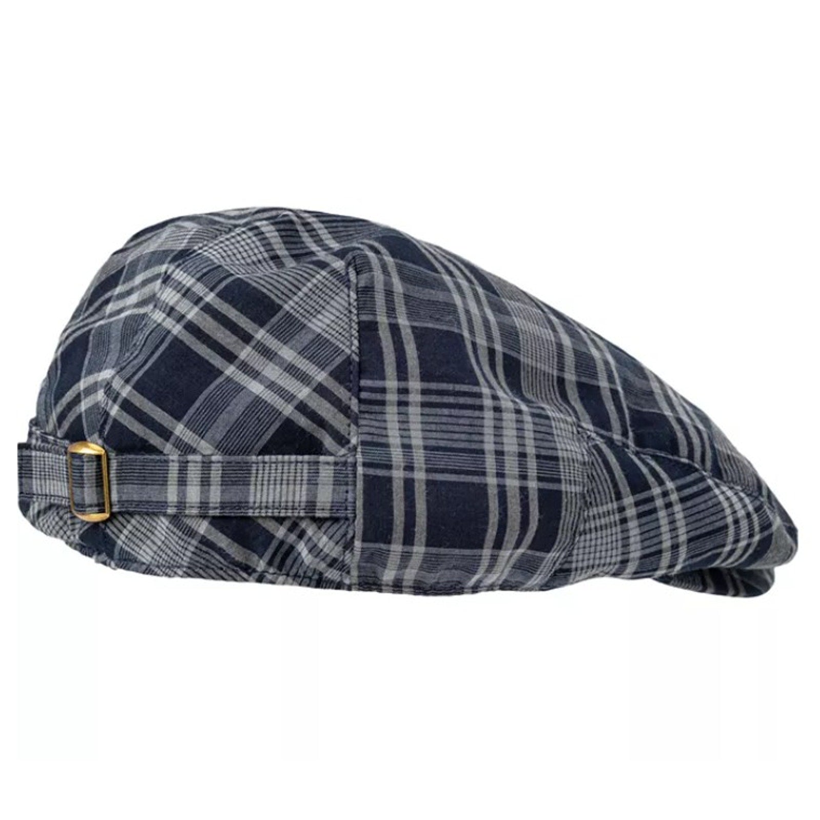 Polo Ralph Lauren Cap Men's One Size Flat Cap Driver's Cap Navy Blue Plaid