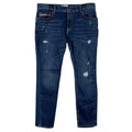 Sun + Stone Jeans Men's 36x30 Slim-Fit Distressed Blue Denim Riverview Wash