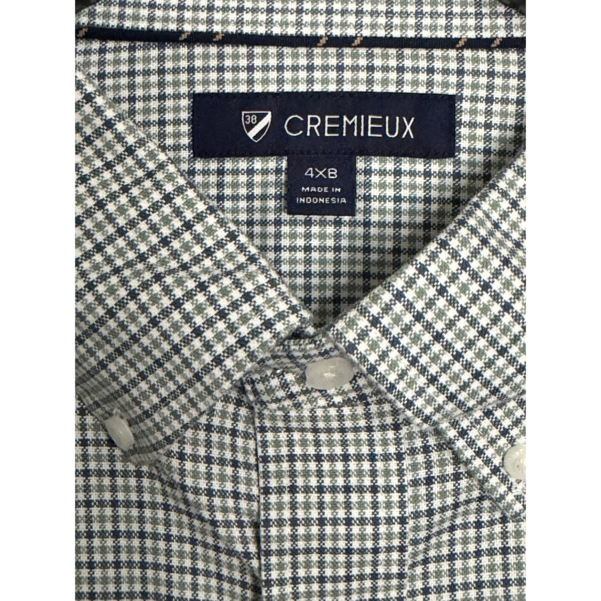 Daniel Cremieux Dress Shirt Men's 4XB Big & Tall Button-Down Stretch Check