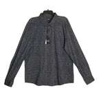 Boss Performance Shirt Men's XXL Slim Fit Long Slv Black/White Herringbone