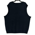 Hart Schaffner Marx Sweater Vest Men's 2XB Big & Tall Wool Navy Heather