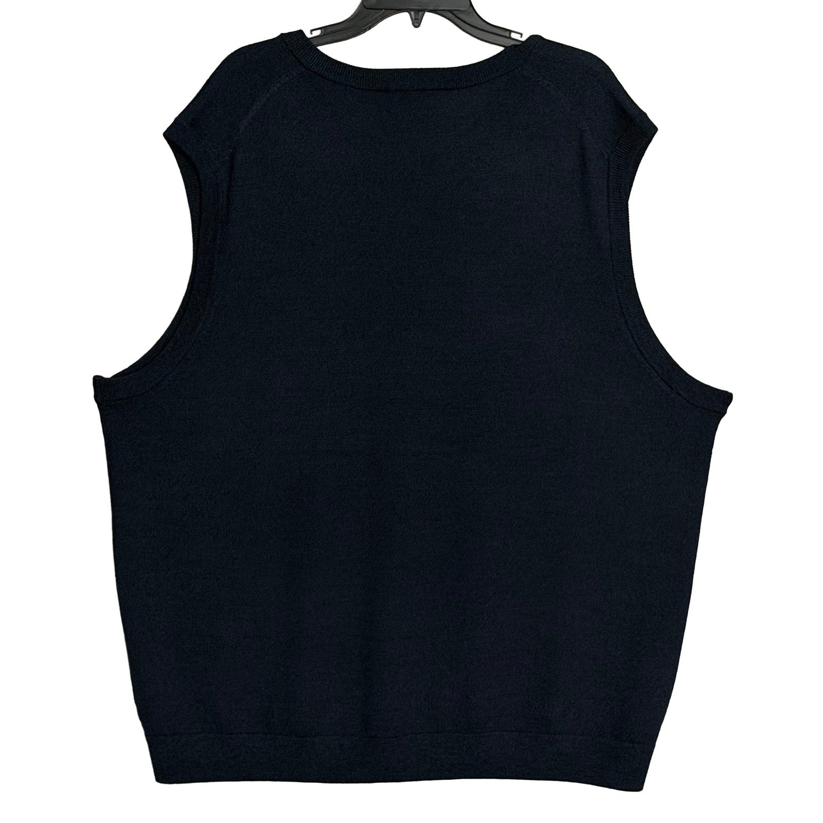 Hart Schaffner Marx Sweater Vest Men's 2XB Big & Tall Wool Navy Heather