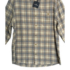 The Normal Brand Shirt Men's XL Hudson Double Brushed Flannel Cream Plaid