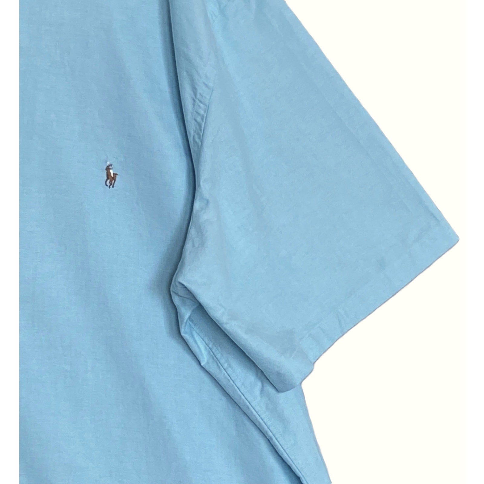 Polo Ralph Lauren Shirt Men's 4XLT Big & Tall Classic Fit Oxford Agean Blue