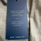 Hart Schaffner Marx Pant Men's 42"x30" Dress Pant Platinum New York Fit Gray