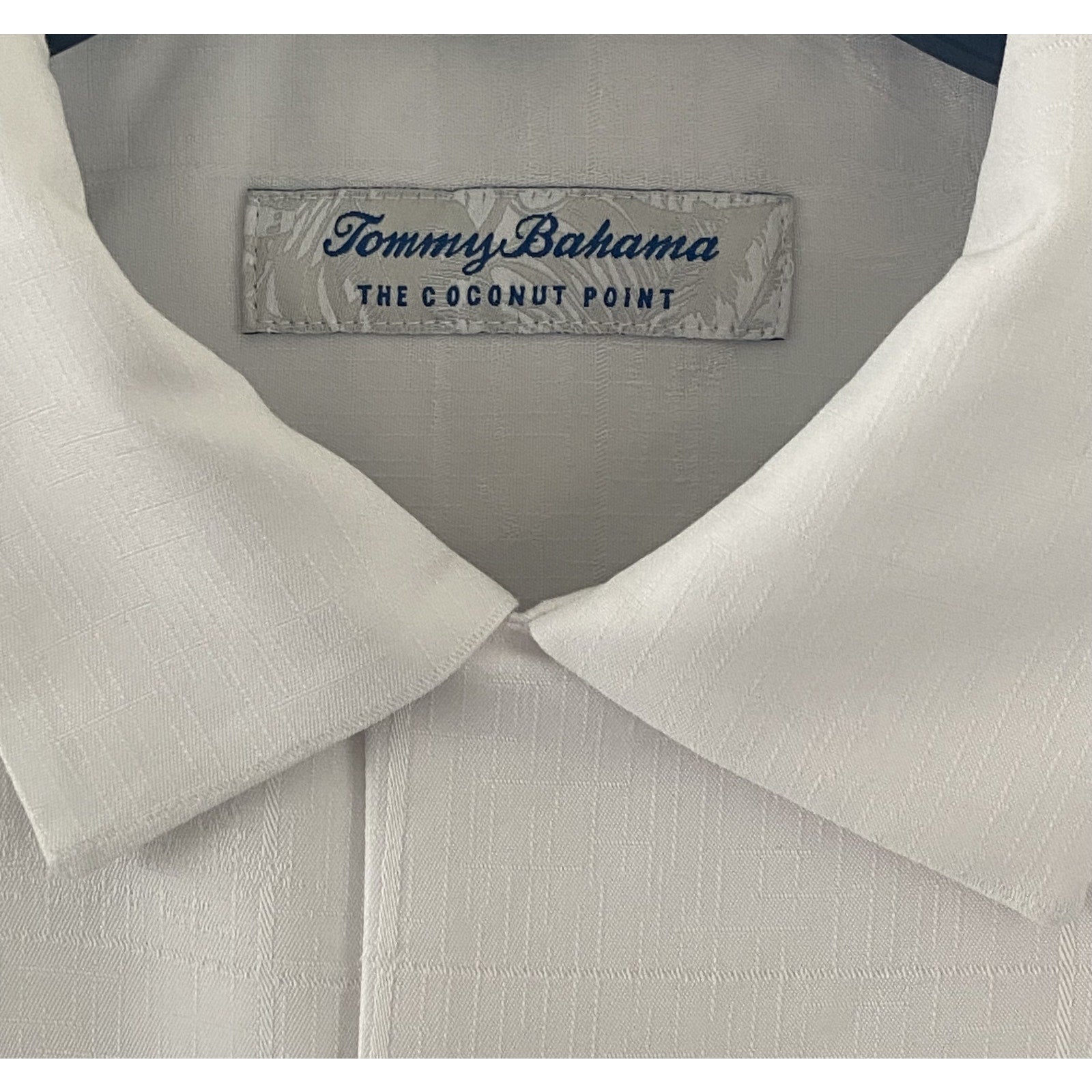 Tommy Bahama Shirt Men's Small "Coconut Point Palm Isle" Short Sleeve White