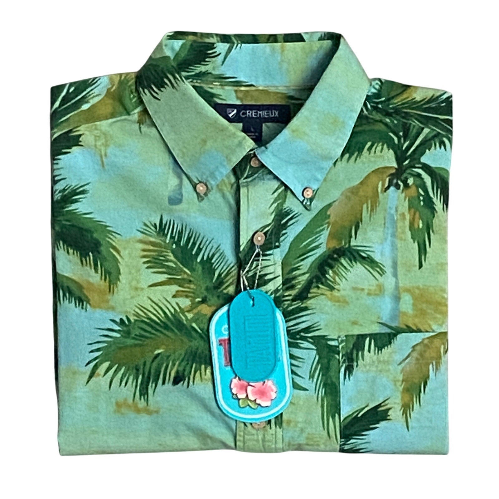 Daniel Cremieux 38 Shirt Tahiti Collection Men's Large Button-Down Tropical
