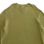 Boss H-Imberto Sweater Men's Long Sleeve Crew Neck Basket-Weave Medium Green