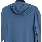 Michael Kors Polo Hoodie Shirt Men's Large Pima Cotton Stretch Ocean Blue