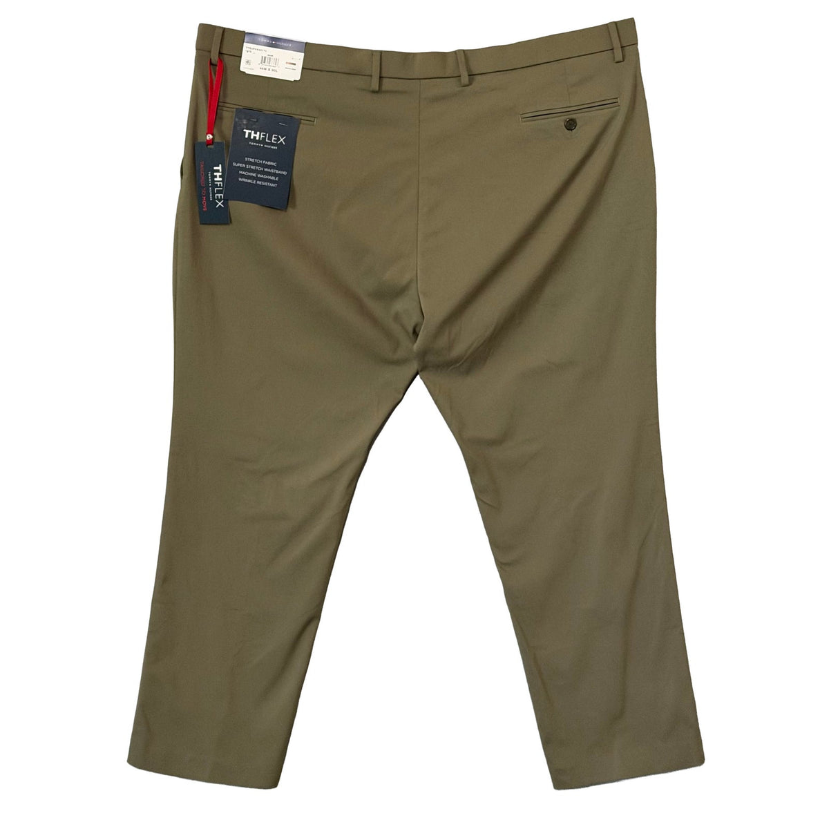 Tommy Hilfiger Dress Pants Men's 46"x30" THFlex Tate Stretch Waistband Sage