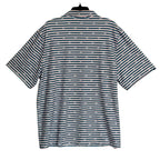 Criquet Polo Shirt Men's XXL Stretch Short Sleeve Sun Stripe Navy