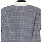 Michael Kors Men's Small Slim Fit Short Sleeve Polo Shirt Blue Gingham